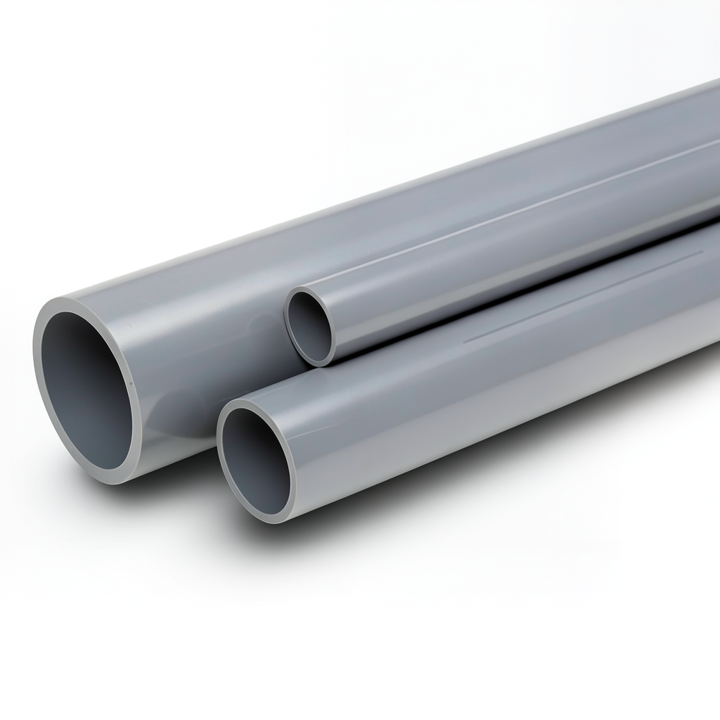 UPVC Pipes Pressure 10 Bar Outside Diameter 250 mm Thickness 11.9 mm Gray