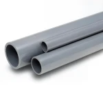 مواسير UPVC ضغط 10 بار قطر خارجي 250 مم سمك 11.9 مم لون رمادي