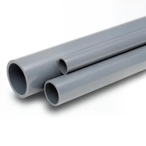 مواسير UPVC ضغط 10 بار قطر خارجي 250 مم سمك 11.9 مم لون رمادي