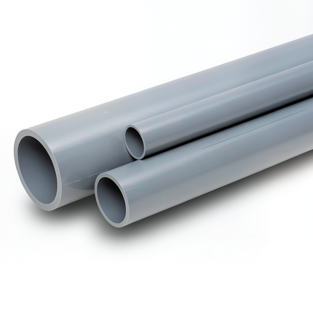 UPVC Pipes Pressure 10 Bar Outside Diameter 400 mm Thickness 19.1 mm Gray