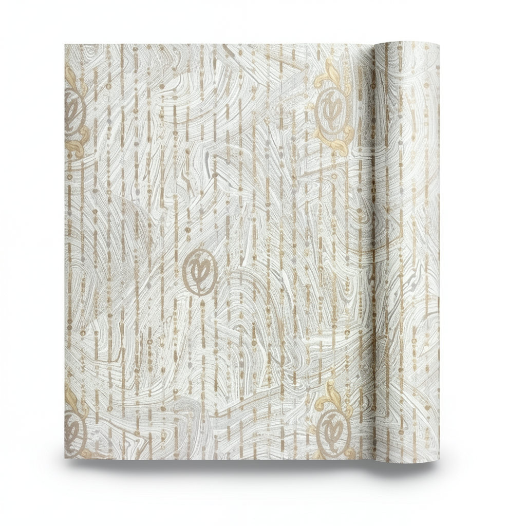 Patterned Wallpaper Light Brown 10m x 1.06m, Model 84027