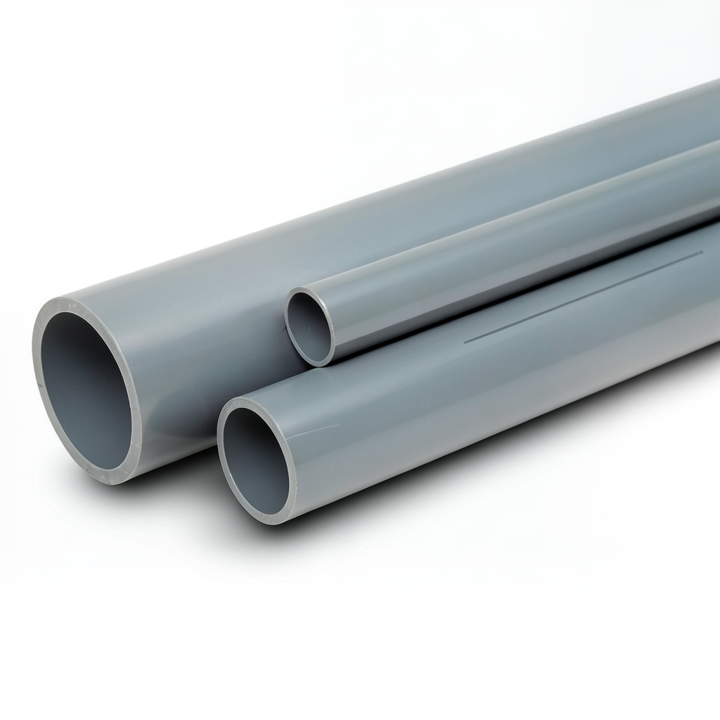 UPVC Pipes Pressure 10 Bar Outside Diameter 400 mm Thickness 19.1 mm Gray