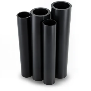 أنابيب HDPE PE 63 ضغط 4 بار قطر خارجي 710 مم سمك 27.2 مم لون أسود
