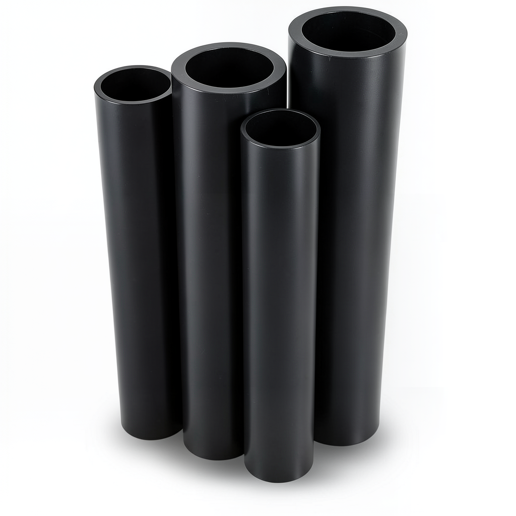 HDPE Pipes PE 63 Pressure 4 Bar Outside Diameter 710 mm Thickness 27.2 mm Black