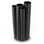 مواسير HDPE لبولي ايثيلين PE 63 ضغط 4 بار قطر خارجي 800 مم سمك 30.6 مم لون أسود