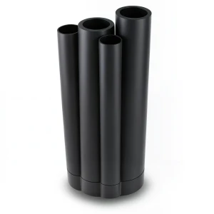 مواسير HDPE لبولي ايثيلين PE 63 ضغط 4 بار قطر خارجي 800 مم سمك 30.6 مم لون أسود