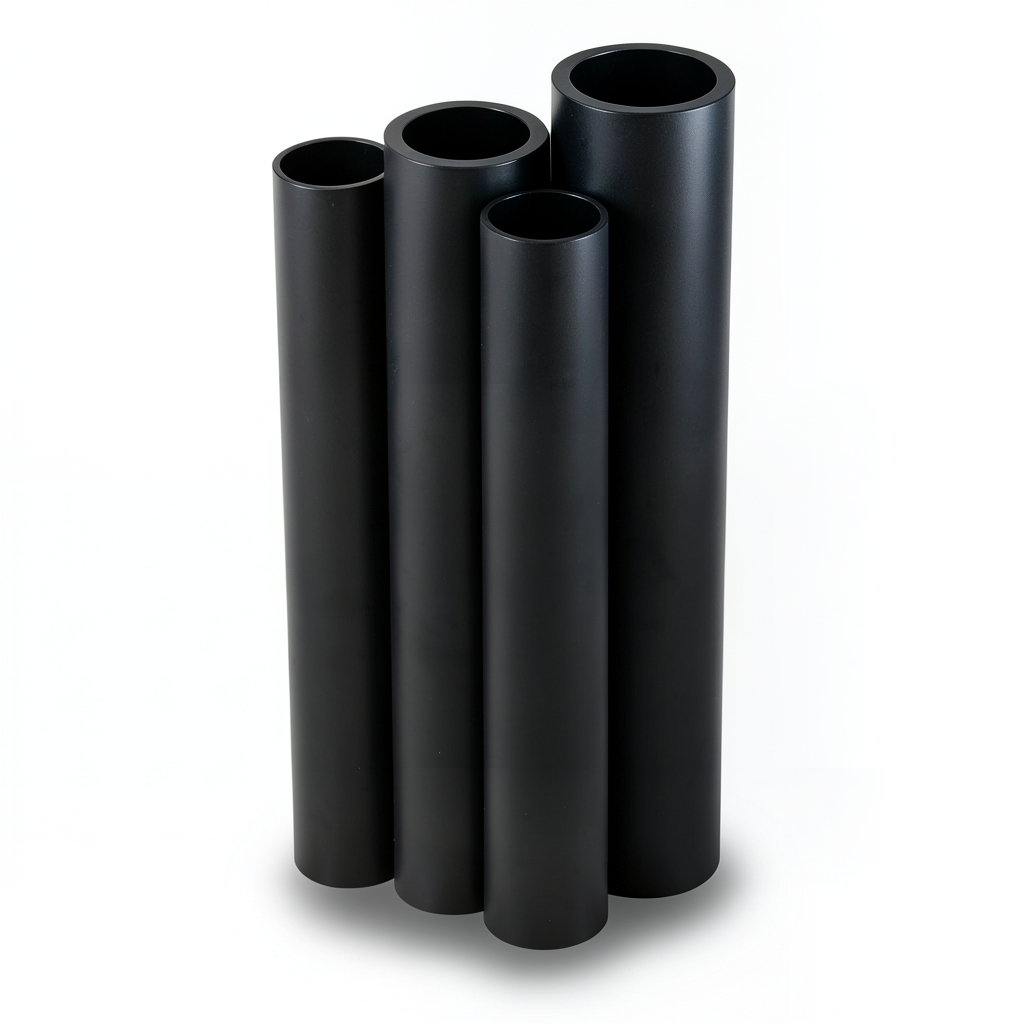 أنابيب HDPE الراجحي PE 63 ضغط 4 بار قطر 900 مم سمك 34.4 مم أسود