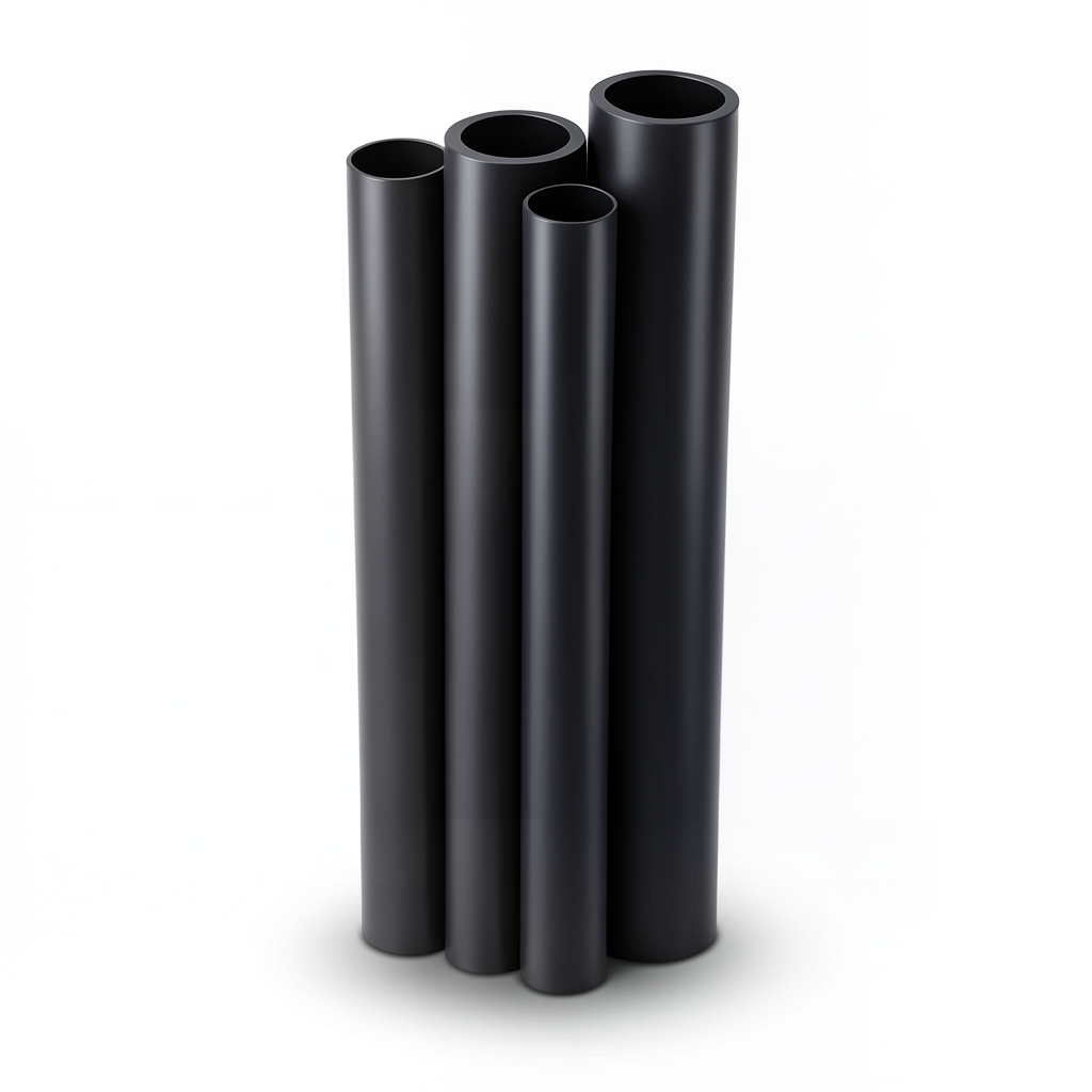 أنابيب HDPE PE 63 ضغط 4 بار قطر خارجي 1000 مم سمك 38.2 مم لون أسود