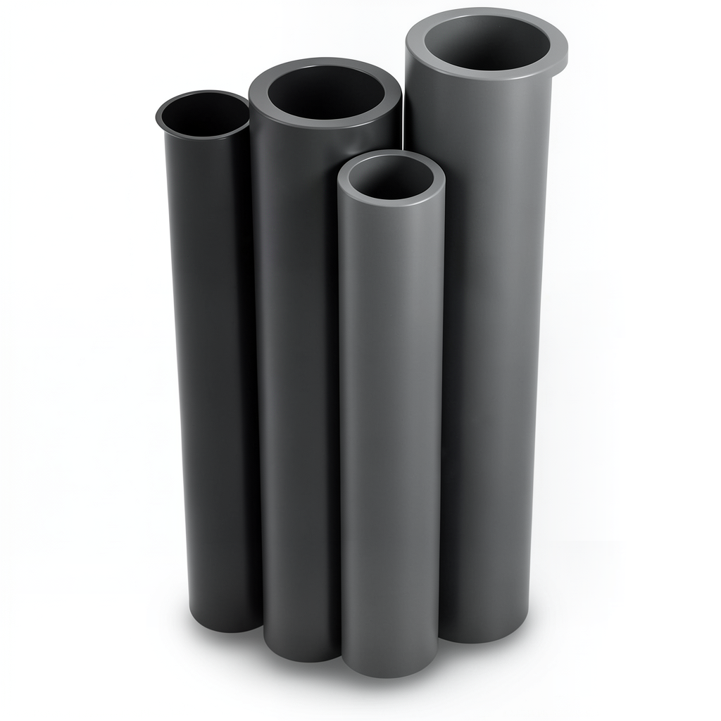 HDPE Pipes PE 63 Pressure 4 Bar Outside Diameter 1000 mm Thickness 38.2 mm Black