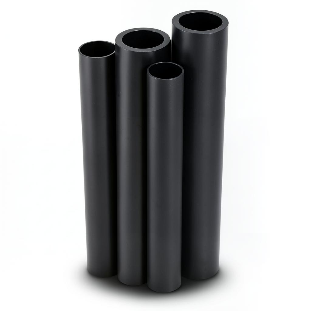 Al-Rajhi HDPE Pipes PE 63 Pressure 4 Bar 1200 mm OD Thickness 45.9 mm Black