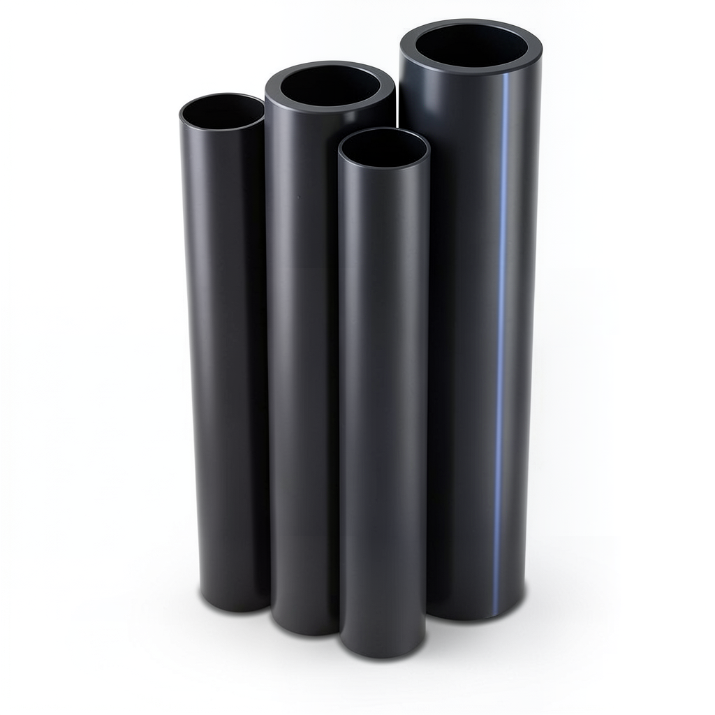 Al-Rajhi HDPE Pipes PE 63 Pressure 4 Bar OD 1400 mm Thickness 53.5 mm Black