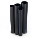 أنابيب HDPE PE 63 ضغط 4 بار قطر خارجي 1600 مم سمك 61.2 مم لون أسود