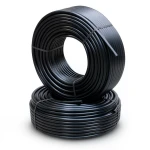 أنابيب HDPE PE 80 ضغط 10 بار قطر خارجي 40 مم سمك 3 مم لون أسود