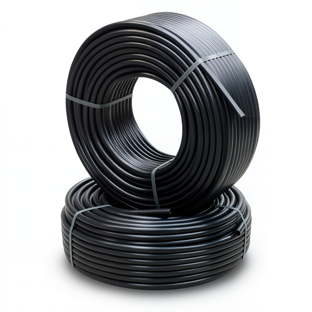 أنابيب HDPE الراجحي PE 80 ضغط 10 بار قطر خارجي 50 مم سمك 3.7 مم لون أسود