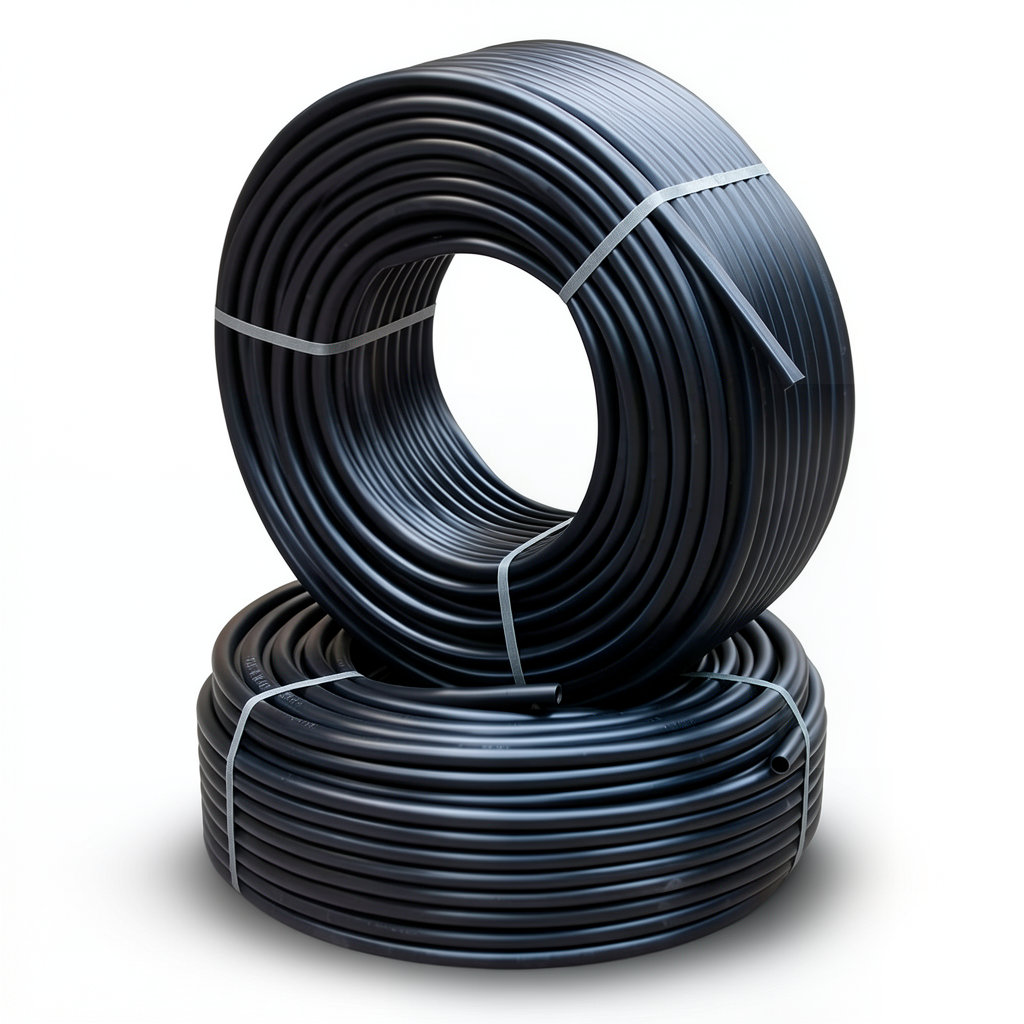 Al-Rajhi HDPE Pipes PE 80 Pressure 10 Bar Outer Diameter 50 mm Thickness 3.7 mm Black