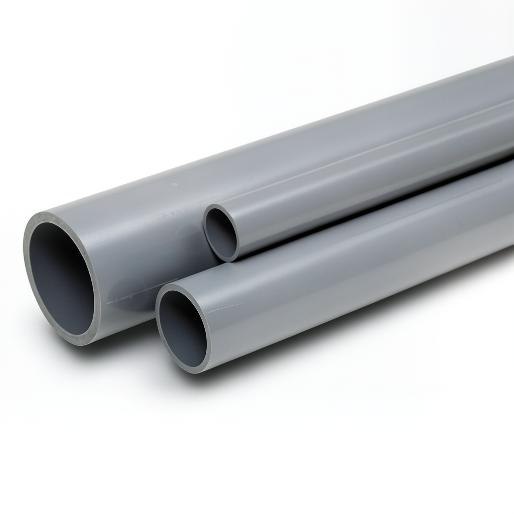 UPVC Pipes Nominal Pressure 10 Bar 450 mm OD 21.5 mm Thickness Gray