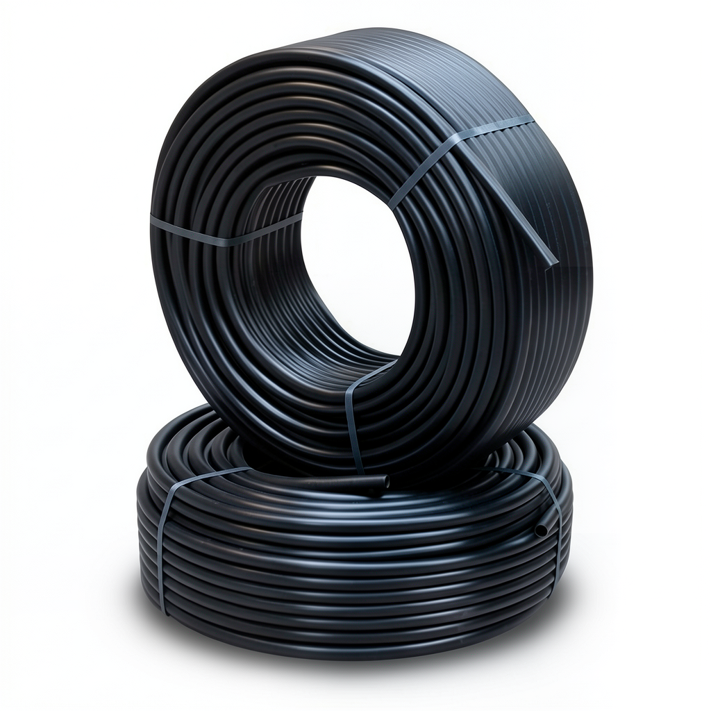أنابيب HDPE PE 80 ضغط 10 بار قطر خارجي 63 مم سمك 4.7 مم أسود