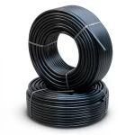أنابيب HDPE PE 80 ضغط 10 بار قطر خارجي 63 مم سمك 4.7 مم أسود