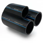 مواسير HDPE  من انظمة الأنابيب PE 100 ضغط 10 بار قطر خارجي 50 مم سمك 3 مم لون اسود