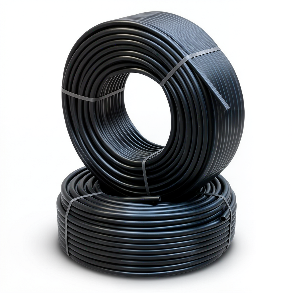 أنابيب HDPE PE 80 ضغط 10 بار قطر خارجي 63 مم سمك 4.7 مم أسود