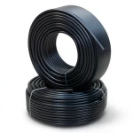 Al-Rajhi HDPE Pipes PE 80 Pressure 8 Bar Outer Diameter 32 mm Thickness 2 mm Black