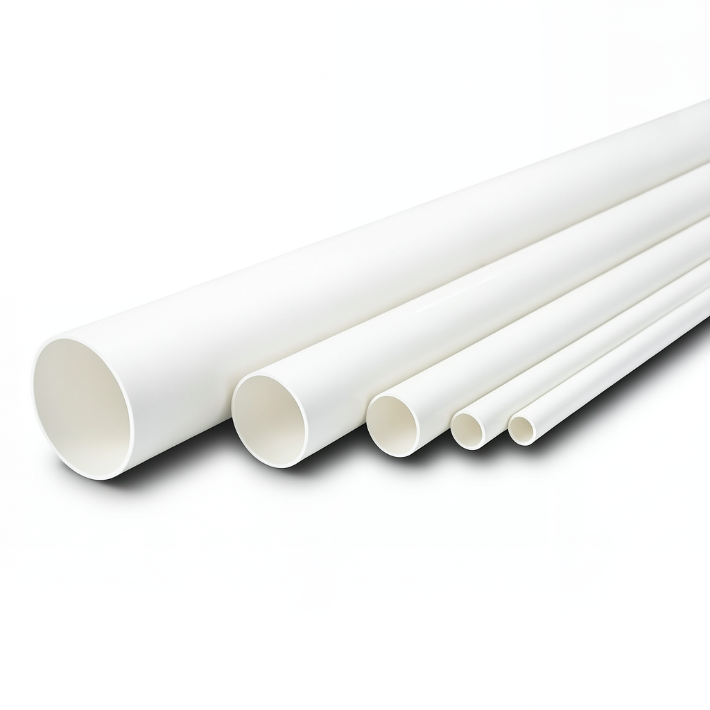 مواسير UPVC الوطني جدول 40 مقاس ½ إنش سمك 2.77 مم لون أبيض
