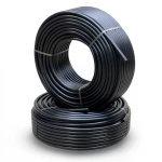 أنابيب HDPE PE 63 ضغط 6 بار قطر خارجي 32 مم سمك 1.8 مم لون أسود