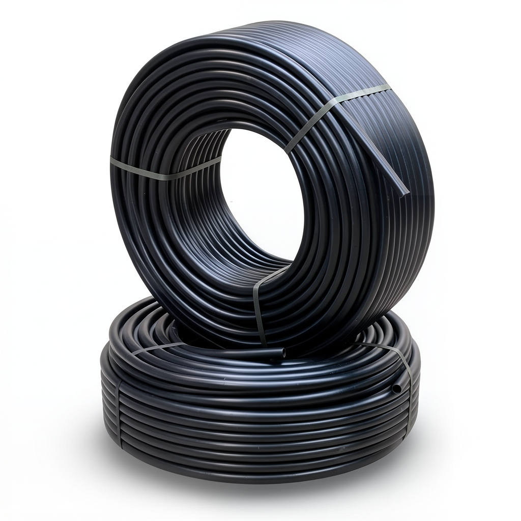 أنابيب HDPE PE 63 ضغط 6 بار قطر خارجي 32 مم سمك 1.8 مم لون أسود