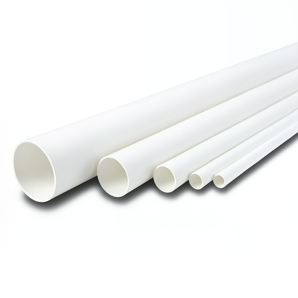 مواسير UPVC الوطني جدول 40 مقاس 1 إنش سمك 3.38 مم لون أبيض