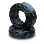 أنابيب HDPE PE 63 ضغط 6 بار قطر 40 مم سمك 2.3 مم لون أسود