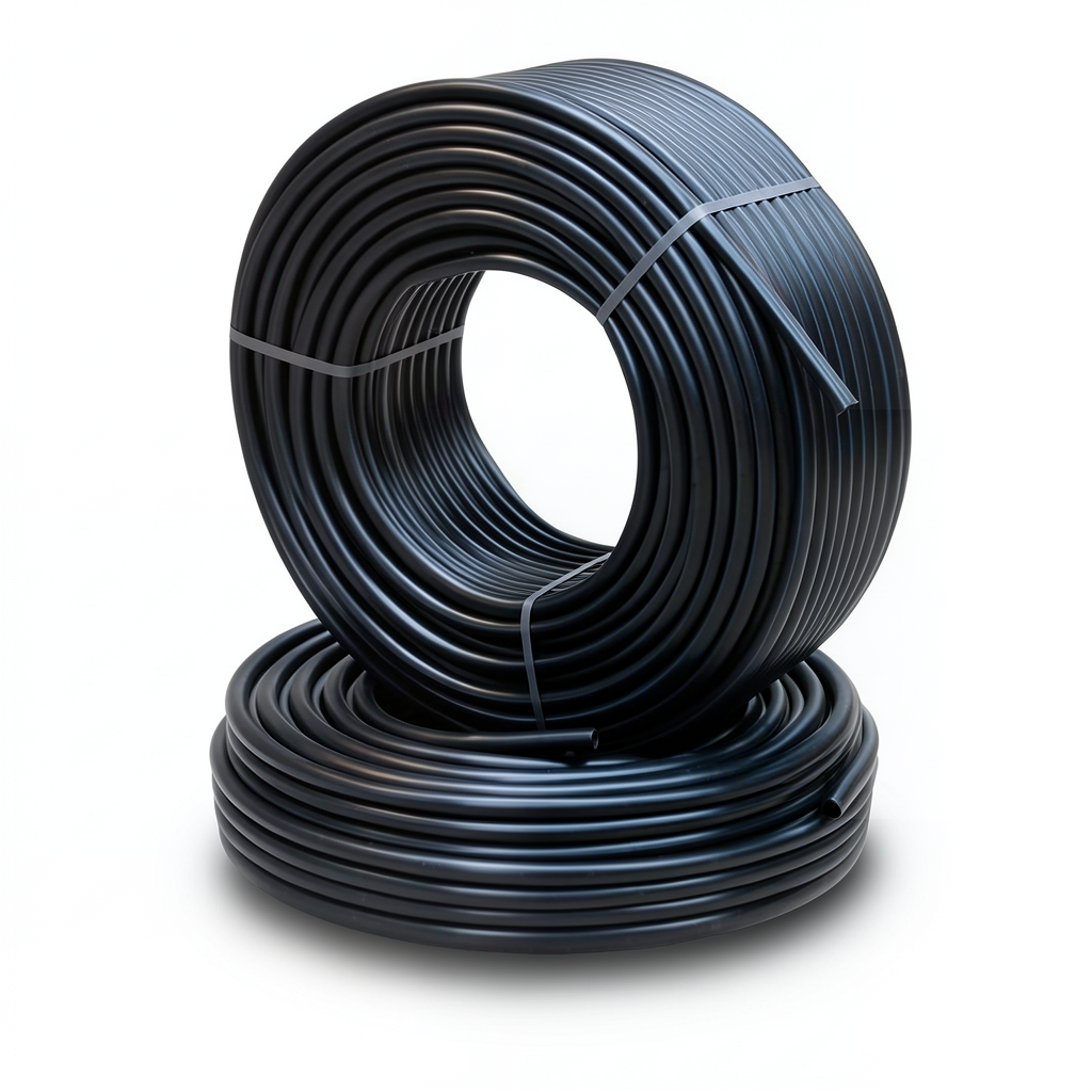 أنابيب HDPE PE 63 ضغط 6 بار قطر 40 مم سمك 2.3 مم لون أسود