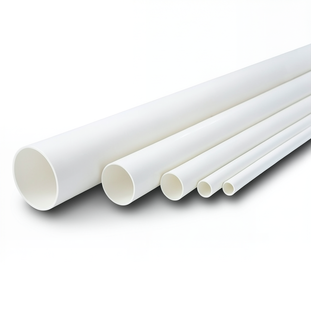 مواسير UPVC جدول 40 مقاس 2 إنش سمك 3.91 مم لون أبيض