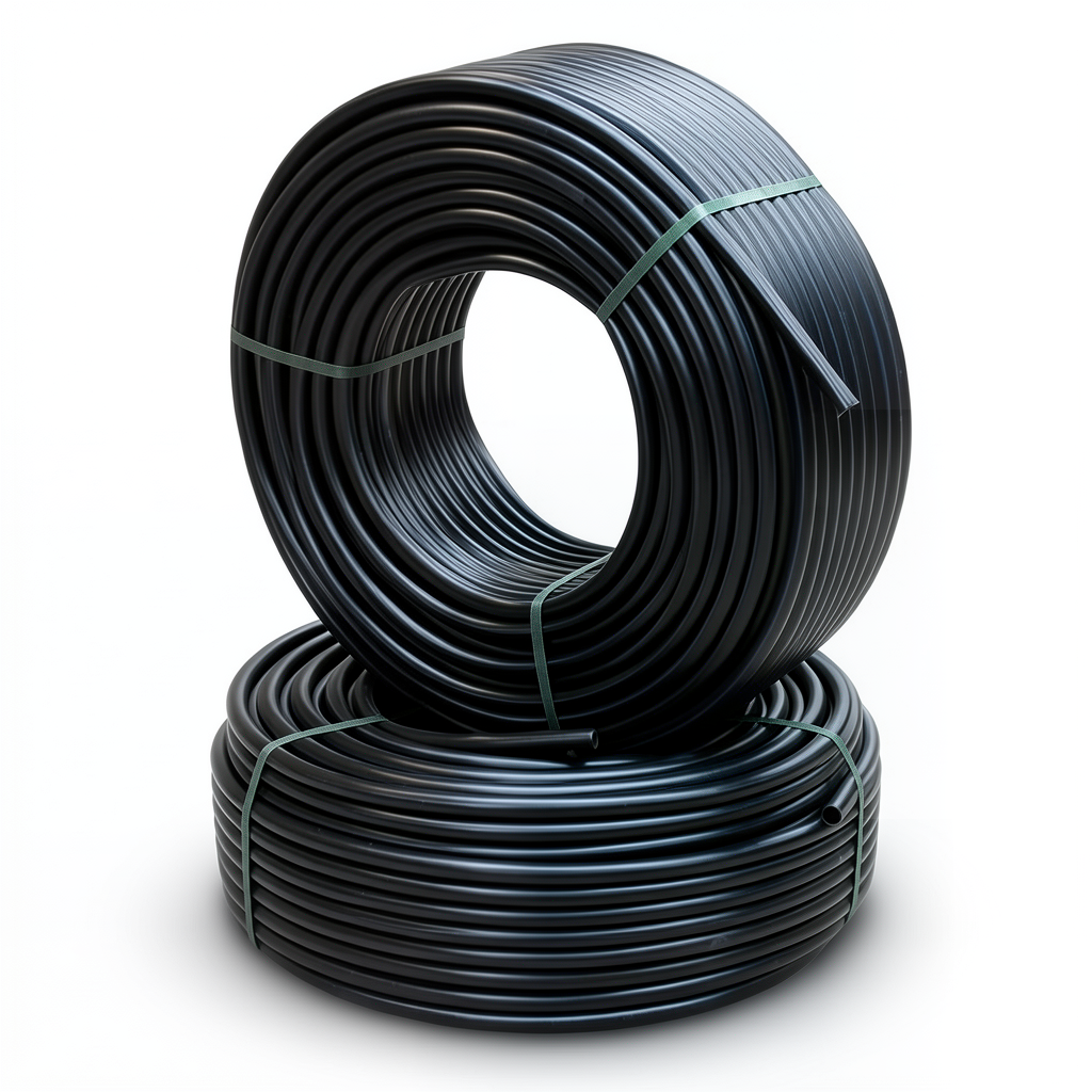 HDPE Pipes PE 63 Pressure 6 Bar Outside Diameter 75 mm Thickness 4.3 mm Black
