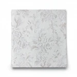 Leaf-patterned Wall Covering, Light Gray Color, Size 10m×1.06m, Model Z46050  