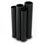 HDPE Pipes PE 63 Pressure 6 Bar Outside Diameter 200 mm Thickness 11.4 mm Black