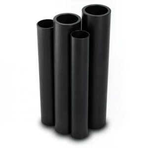 مواسير HDPE PE 63 ضغط 6 بار قطر خارجي 200 مم سمك 11.4 مم أسود
