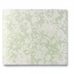Leaf-patterned Italian Paper Light Green with Beige Color, Size 10m×1.06m, Model Z46052 