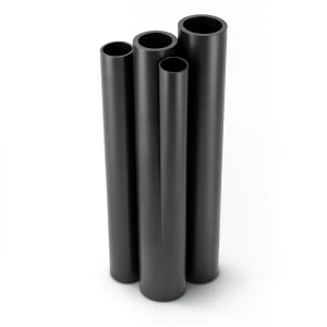 مواسير HDPE PE 63 ضغط 6 بار قطر 250 مم سمك 14.2 مم لون أسود