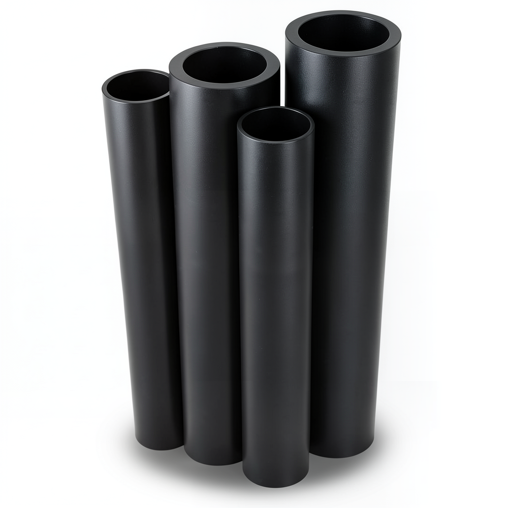 Al-Rajhi HDPE Pipes PE 63 Pressure 6 Bar OD 315 mm Thickness 17.9 mm Black