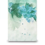 Italian Wall Covering 10m x 0.73m Green and Blue, Model 25227