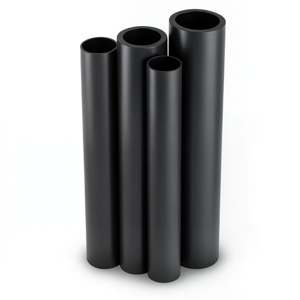 مواسير HDPE PE 63 ضغط 6 بار قطر 400 مم سمك 22.7 مم لون أسود