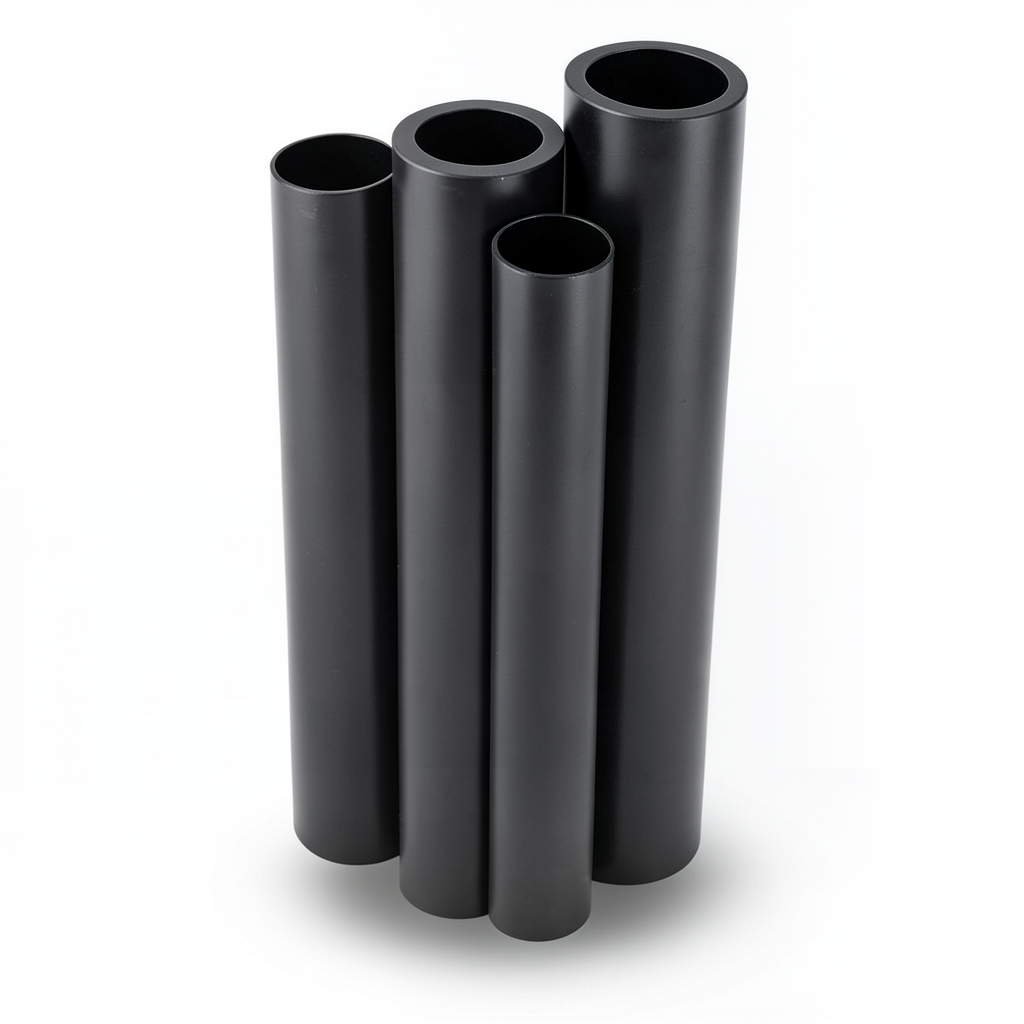 مواسير HDPE الراجحي PE 63 ضغط 6 بار قطر 450 مم سمك 25.5 مم لون أسود