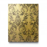 Italian Wall Decoration Gold Color, Size 10m×0.70m, Model 12023 