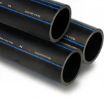 SPS HDPE Pipe PE 100 Pressure 6 Bar Outside Diameter 63 mm Thickness  2.5 mm Black Color