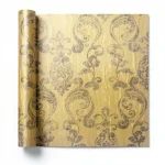 Italian Wall Decoration Gold Color, Size 10m×0.70m, Model 12023 