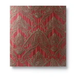 Italian Wall Decoration 10m x 0.73m Red with Beige, Model 26022