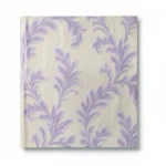 Italian Wall Covering  Beige With Purple Color, Size 10m×0.70m, Model 12034