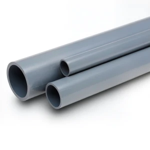 مواسير UPVC ضغط 4 بار قطر خارجي 450 مم سمك 8.9 مم لون رمادي