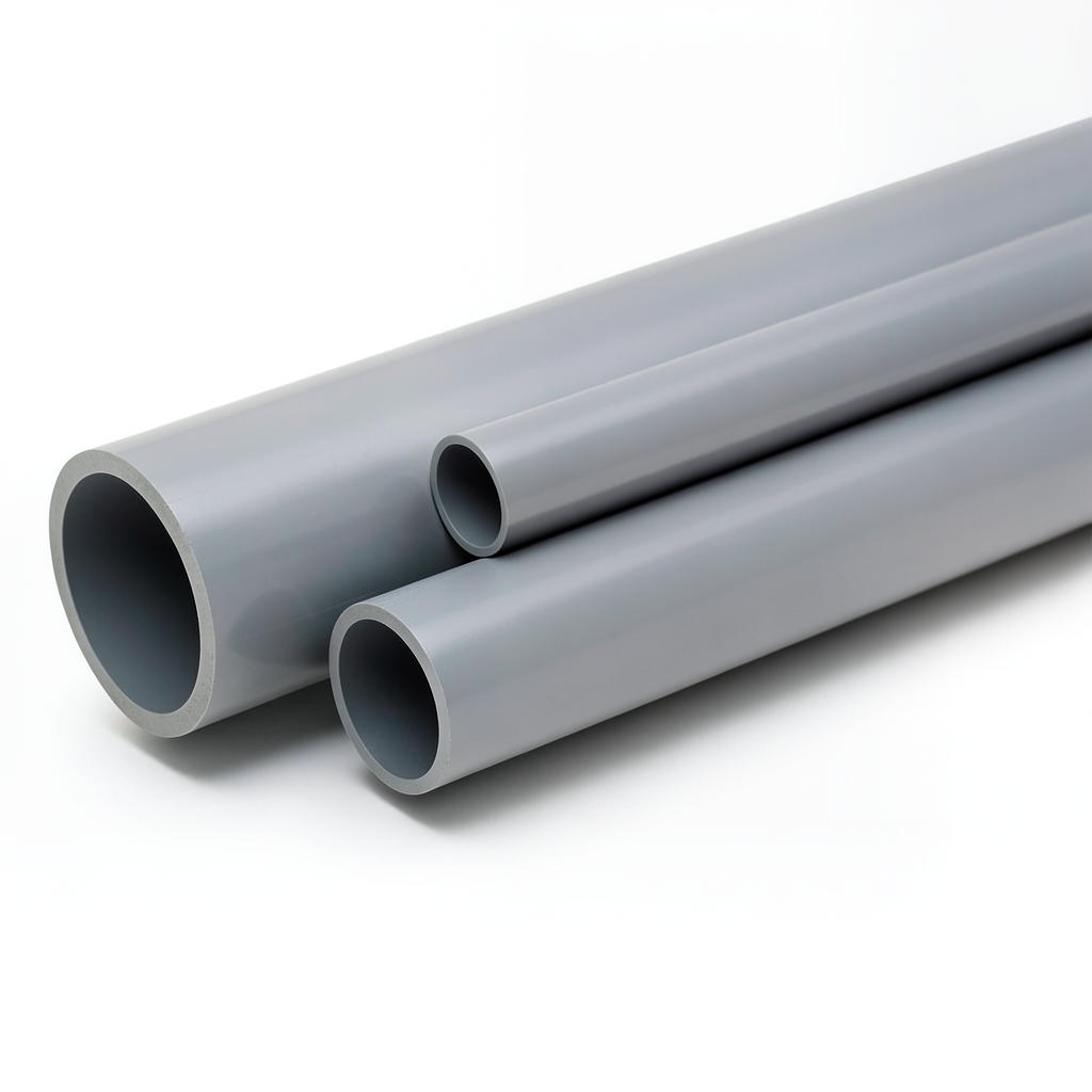 UPVC Pipes Nominal Pressure 2 Bar Outside Diameter 500 mm Thickness 4 mm Gray