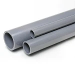 مواسير UPVC ضغط 10 بار قطر خارجي 500 مم سمك 23.9 مم لون رمادي